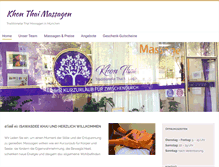 Tablet Screenshot of khon-thaimassage.de